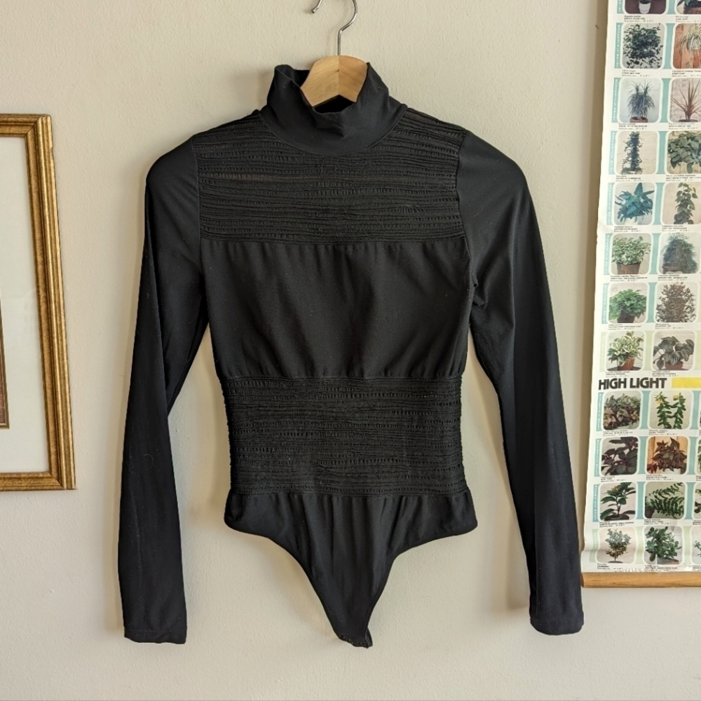 Wolford Black Long Sleeve Bodysuit
